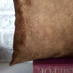 Walnut Brown Velvet Pillow Cover Soft Scandinavian Decor - thumbnail 3