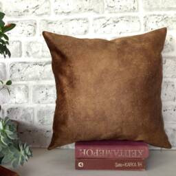Walnut Brown Velvet Pillow Cover Soft Scandinavian Decor - thumbnail 2