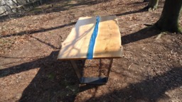 Modern Live Edge River Dining Table - Resin Inlay Furniture