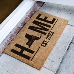 New York State Map - Personalized Home Doormat Us Custom Gift Housewarming Decor - thumbnail 2