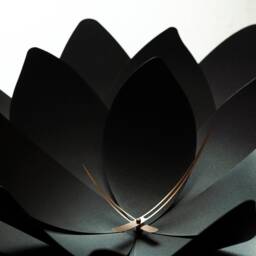 Extra Large Lotus Wall Clock, 35-Inch Floral Art Decor - thumbnail 3