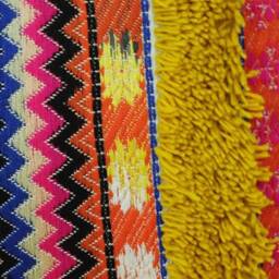 Tufted Throw Pillow Cover Bohemian Ethnic Striped Cushion - thumbnail 4