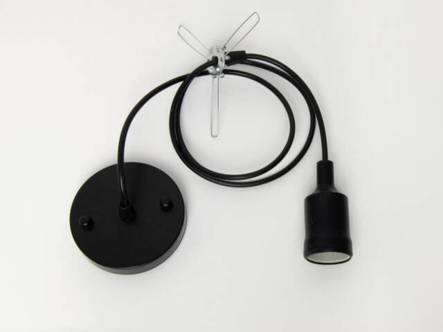 Pendant Light Cable Set - Natural Wood, White, Black, Hardwired Canopy Or Plug-In - image 1