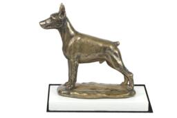 Dobermann, Dog On White Wooden Base Statue, Limited Edition, Artdog - thumbnail 1