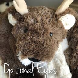Plush Deer Rug in Faux Fur For Woodland Kids Room Decor - thumbnail 4