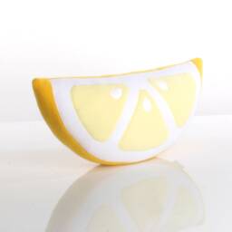 Lemon Slice Pillow Set Handmade Fleece Citrus Decor - thumbnail 2