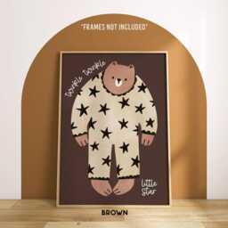 Twinkle Little Star Print - Boho Nursery Quote Playroom Scandi Rhyme-Unframed - thumbnail 3