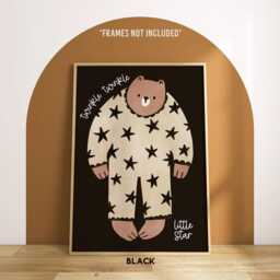 Twinkle Little Star Print - Boho Nursery Quote Playroom Scandi Rhyme-Unframed - thumbnail 2