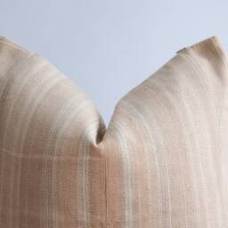 Hmong Textile Pillow Cover Natural Dyed Batik, 20x20 Neutral Home Decor - thumbnail 3
