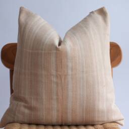 Hmong Textile Pillow Cover Natural Dyed Batik, 20x20 Neutral Home Decor - thumbnail 2