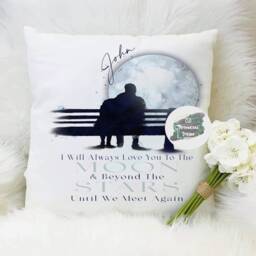 Personalised Memorial Cushion, Bereavement Gift, in Love Memory - thumbnail 3