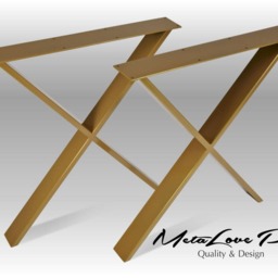 Table Legs, Table, Metal Dining Desk Desk, Furniture Steel Industrial Set Of 2, Iksi 80.20 - thumbnail 2