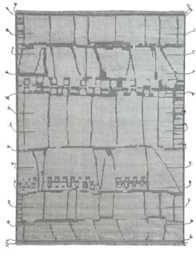 Hand-Knotted Moroccan Beni Ourain Rug, 100% Natural Wool, Modern Berber Carpet For Living Room - thumbnail 1