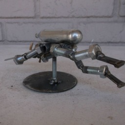 Scuba Diver, Metal Bolt Figurine, Water Sports - thumbnail 2