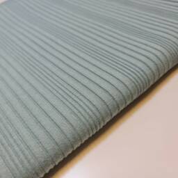 Mint Premium Ribbed Striped Raised Viscose Jersey Stretch Dress Fabric 50 - thumbnail 2