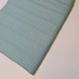 Mint Premium Ribbed Striped Raised Viscose Jersey Stretch Dress Fabric 50 - thumbnail 4