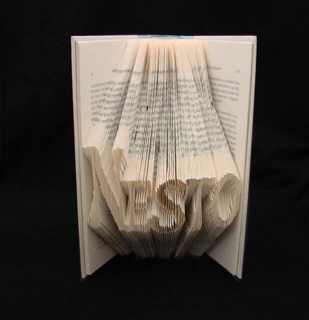 Nesto 5 Letter Names Folded-Book Art Sculpture - image 1