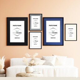 Black Picture Frame Photo Poster With Mounts A4 Certificate Frames Landscape Portrait Wall Art Home Decor Birthday Gifts Wedding - thumbnail 2