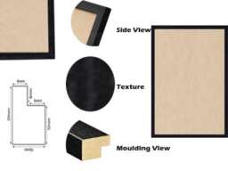 Black Picture Frame Photo Poster With Mounts A4 Certificate Frames Landscape Portrait Wall Art Home Decor Birthday Gifts Wedding - thumbnail 3