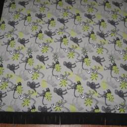 "Xl Fleece Dinosaur Skeleton Blanket Throw 58"" X 70" - thumbnail 2
