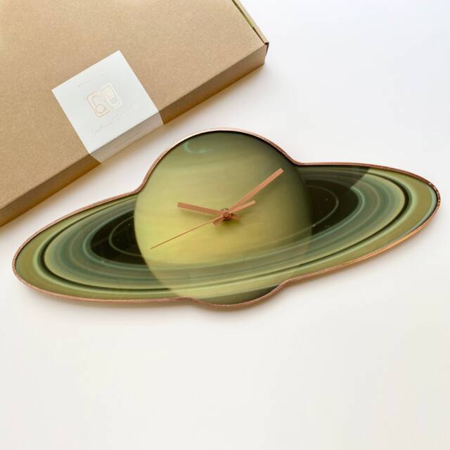 Saturn Wall Clock Astrology Space Decor, Astronomy Gift - image 1