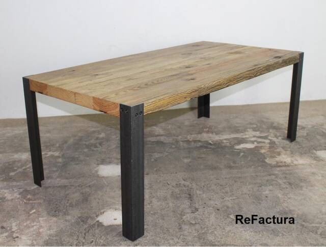 Coffee Table Made Of Old Scaffold Planks, Occasional Table, Coffee Industrial Wood Upcycling Reclaimed - image 1