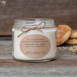 Snickerdoodle Scented Soy Candle, Cookie Holiday Christmas Decor, Wax Candles, Cookies - thumbnail 2