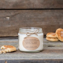 Snickerdoodle Scented Soy Candle, Cookie Holiday Christmas Decor, Wax Candles, Cookies - thumbnail 3