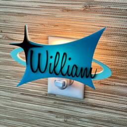 Mid Century Modern Children's Night Light - Room Baby Shower Gift Kid's Decor Nursery Atomic Avocado Designs?? - thumbnail 1