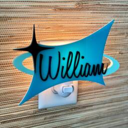 Mid Century Modern Children's Night Light - Room Baby Shower Gift Kid's Decor Nursery Atomic Avocado Designs?? - thumbnail 2