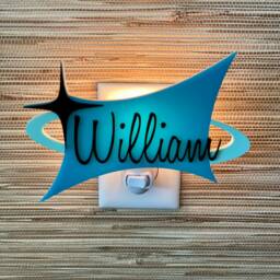 Mid Century Modern Children's Night Light - Room Baby Shower Gift Kid's Decor Nursery Atomic Avocado Designs?? - thumbnail 3
