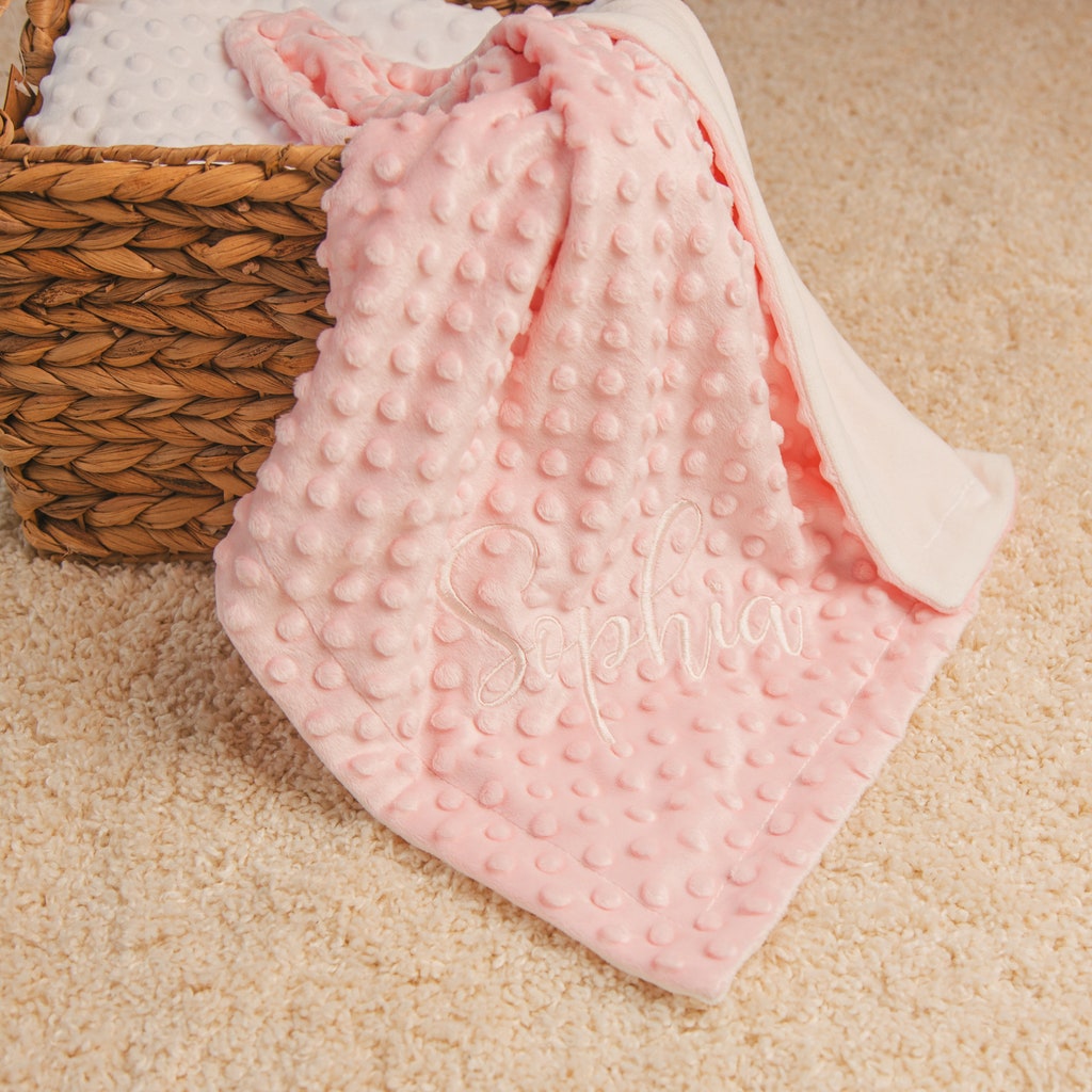 Personalized Baby Name Blanket - Custom Nursery Blanket For Newborn, Christening, Birthday Or Christmas Gift - View #7