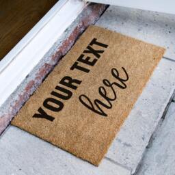 Your Text Here - Personalised Doormat Entrance Decor Home D??cor Housewarming Present Choose Font - thumbnail 3