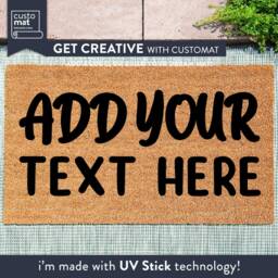 Your Text Here - Personalised Doormat Entrance Decor Home D??cor Housewarming Present Choose Font - thumbnail 2