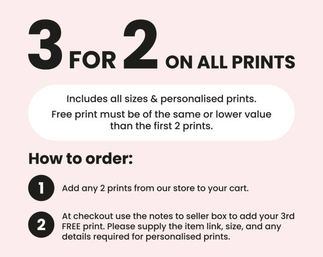 Personalised Anniversary Gift For Boyfriend, Wall Art Print Him, Girlfriend, Birthday - image 1