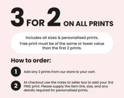 Personalised Anniversary Gift For Boyfriend, Wall Art Print Him, Girlfriend, Birthday - thumbnail 1