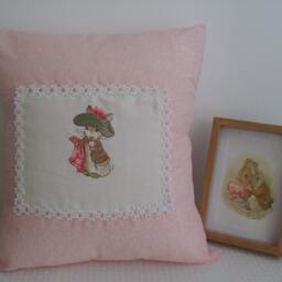 Beatrix Potter Benjamin Bunny Embroidered - Nursery Cushion - thumbnail 2