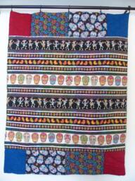 Day Of The Dead, D??a De Muertos, Sugar Skull Throw Quilt