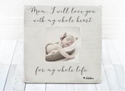 Mothers Day Mom Gift Personalized Picture Frame For Mommy Mother Grandma First Gift From Son Daughter - thumbnail 1