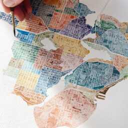 Meadowbrook Seattle Neighborhood Map Watercolor Print Washington City Block Plan - Art Print Downtown Wall Realtor Gift Local - thumbnail 4