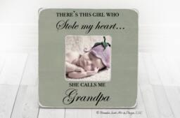 Personalized Grandpa Picture Frame Gift For Grandfather, Grandpa Gift, Papa Grandfather Frame - thumbnail 1