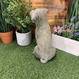 Stone Garden Large Detailed Boxer Dog Gift Statue Ornament - thumbnail 3