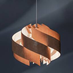 Handmade Wooden Pendant Light, Scandinavian Style Ceiling Lamp - 601mm - thumbnail 1