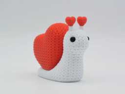 Knitted Style 3D Printed Animal With Heart