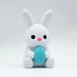 Knitted Style 3D Printed Animal With Heart - thumbnail 3