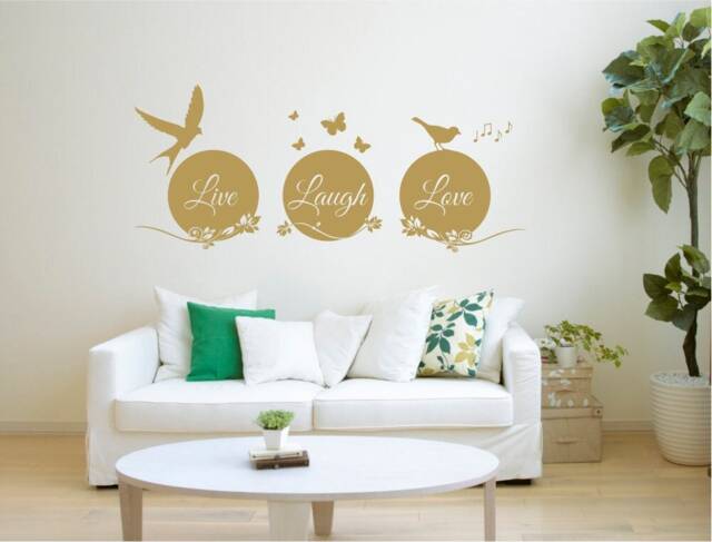Live Laugh Love Wall Sticker, Live Decal, Art, Living Room Stickers - image 1