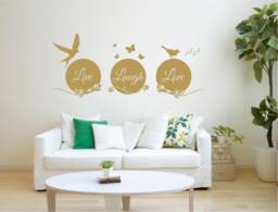 Live Laugh Love Wall Sticker, Live Decal, Art, Living Room Stickers