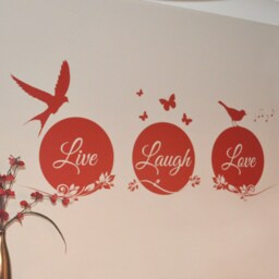 Live Laugh Love Wall Sticker, Live Decal, Art, Living Room Stickers - thumbnail 3