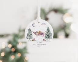 Baby's First Christmas Ornament - Babys Tree Decoration Gift 1st Keepsake Bauble Xmas