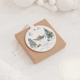 Baby's First Christmas Ornament - Babys Tree Decoration Gift 1st Keepsake Bauble Xmas - thumbnail 2